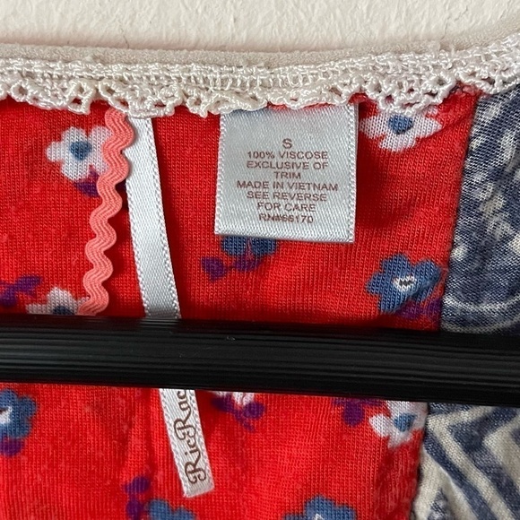 Anthropologie RicRac Floral Bohemian Blouse - Picture 3 of 3